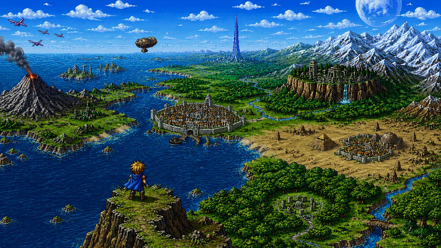 ILLUSION OF GAIA（ガイア幻想紀）90sヴィンテージ ゲームTシャツ｜SQUARE ENIX 海外プロモ古着・希少プリント